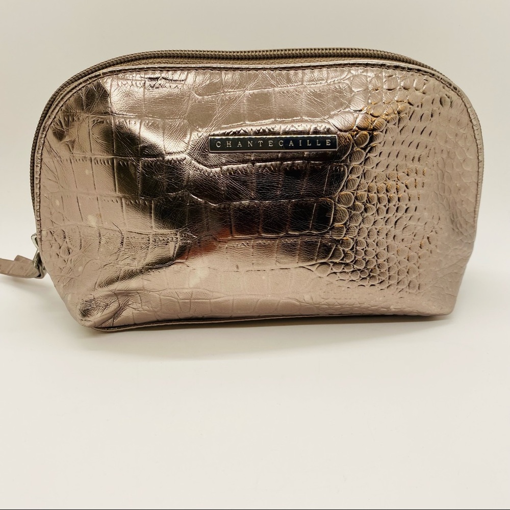 NWOT Chantecaille Cosmetic Travel Bag Pewter